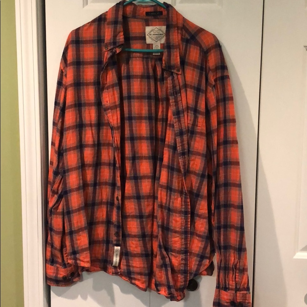 American Eagle Casual Button Down Plaid